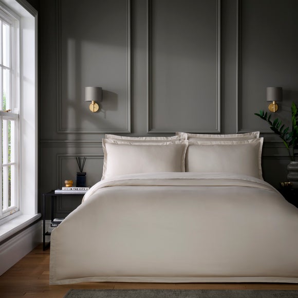 Hotel Cotton Sateen 400 Thread Count Duvet Cover & Pillowcase Set