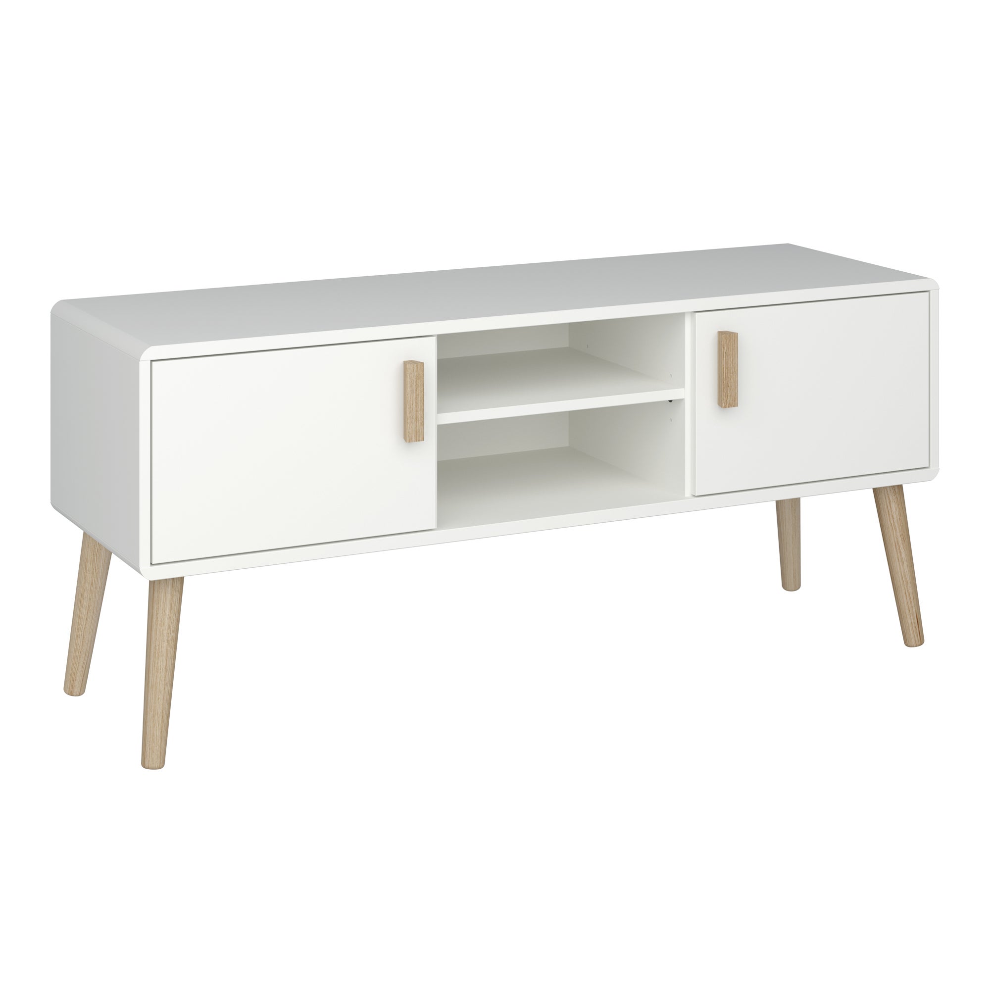Pavona Wide TV Stand White