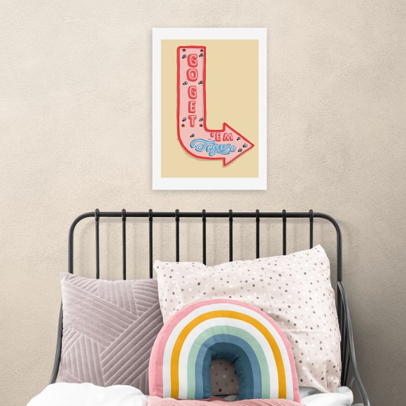 East End Prints Go Get'em Tiger Print