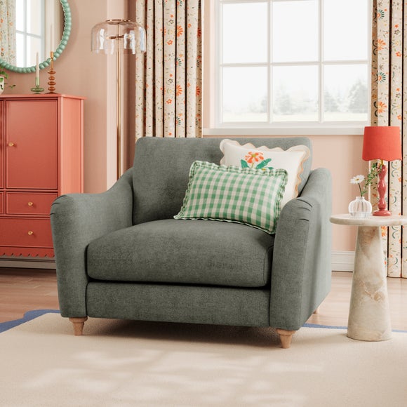 Hattie Tonal Plush Chenille Snuggle Sofa