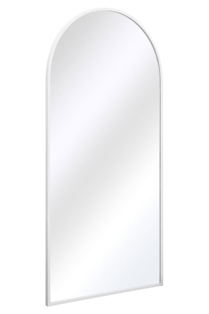 MirrorOutlet White Framed Arched Leaner/Wall Garden Mirror 79" x 39" (200x100CM) 6