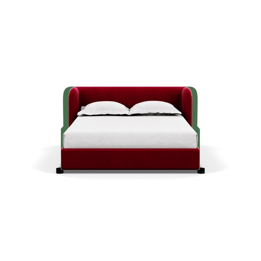Heal's Group Bed King Varese Velvet Mulberry
