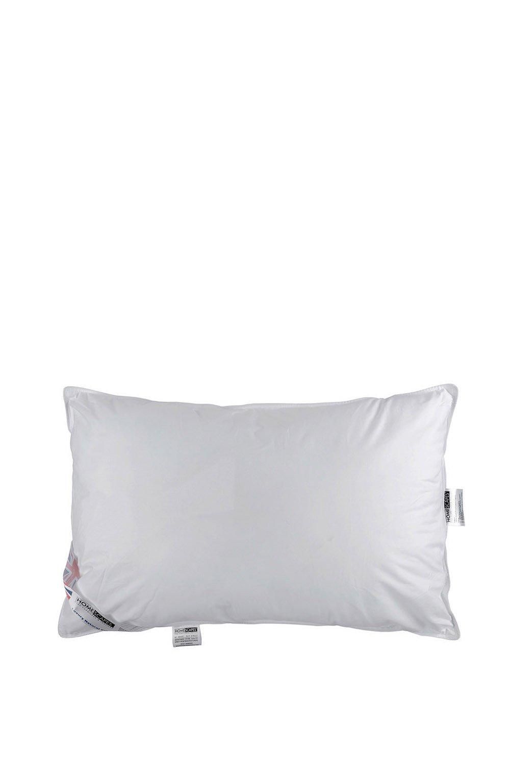 Homescapes Super Microfibre Lavender Pillow with Dried Lavender Insert in White