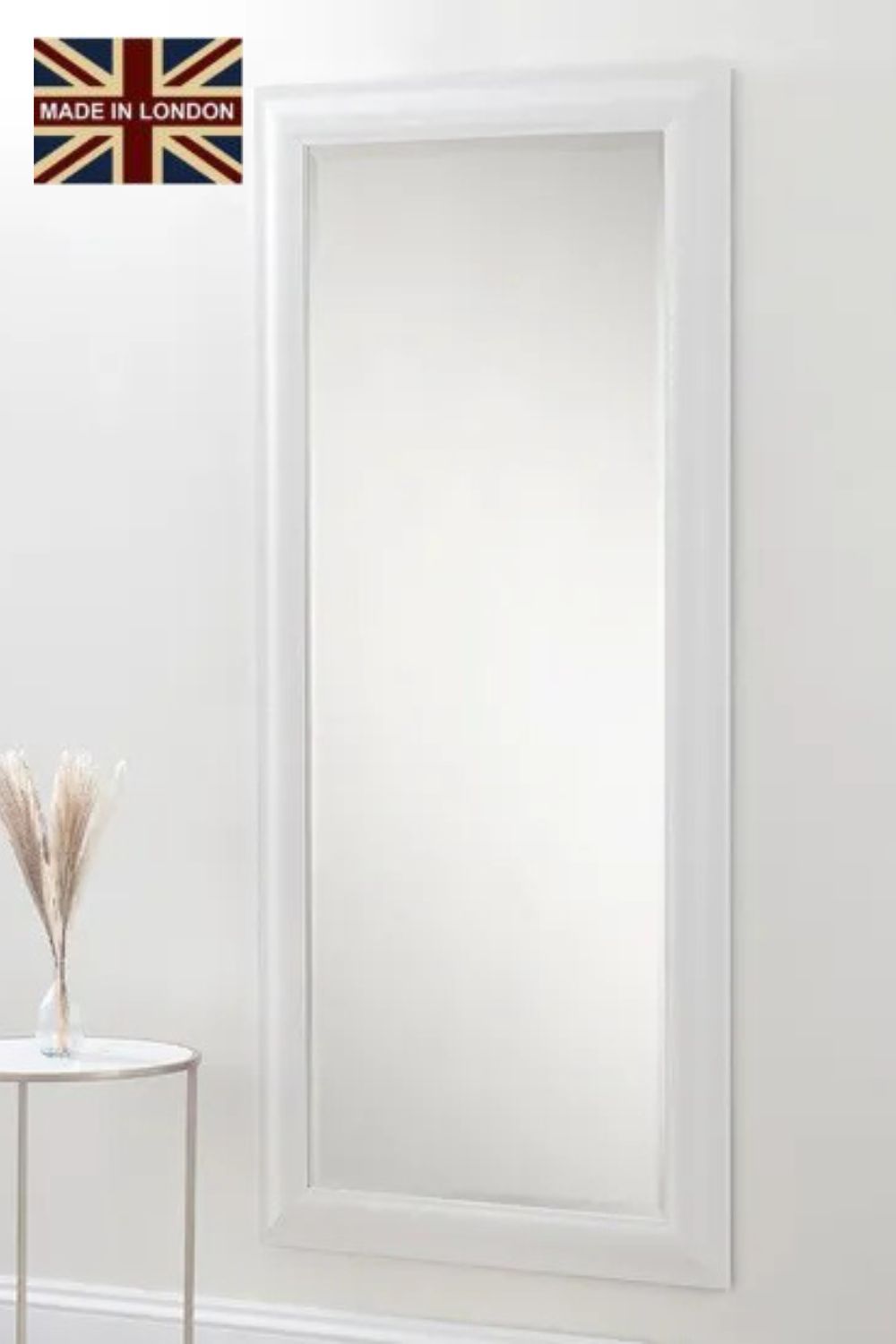Yearn Mirrors Textured White Full length mirror 168.5x77cm
