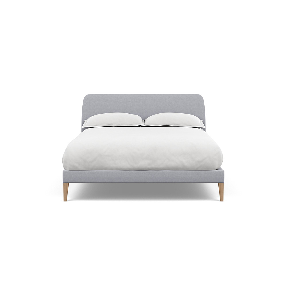 Heal's Wallis Bedstead Double Brushed Cotton Pewter Walnut