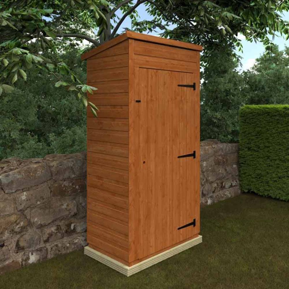 Buttercup Farm 3x2 Flex Pent Tool Room 12mm Flex - L60 x W98.8 x H213.5 cm in Burnt Orange 4