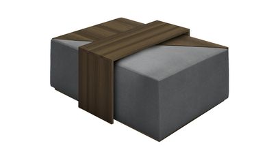 Astaire Modular Coffee Table Set Footstool in Monsoon Brushed Linen Cotton - sofa.com