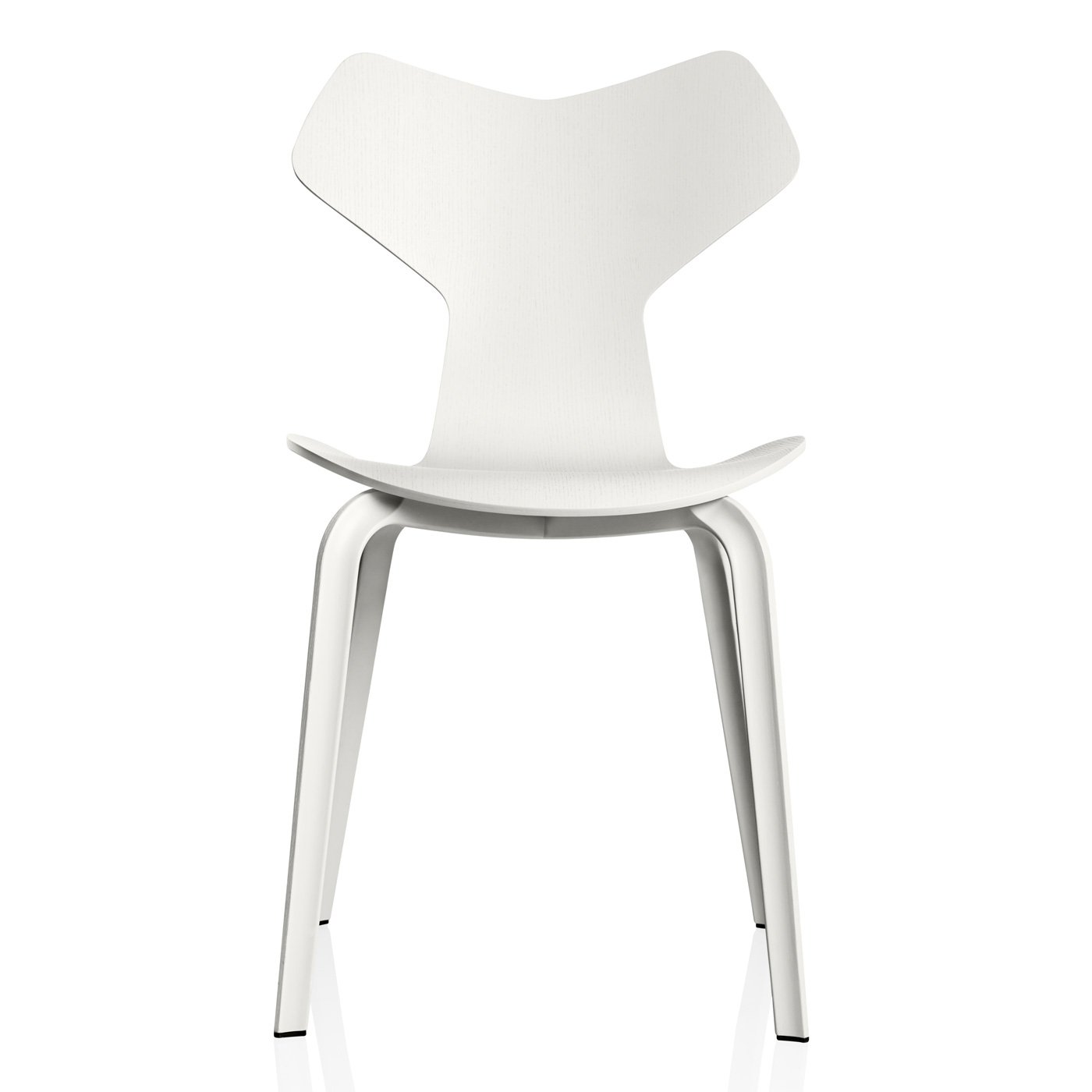 Fritz Hansen Grand Prix Side Chair 4130 White Ash 105 Wood Legs