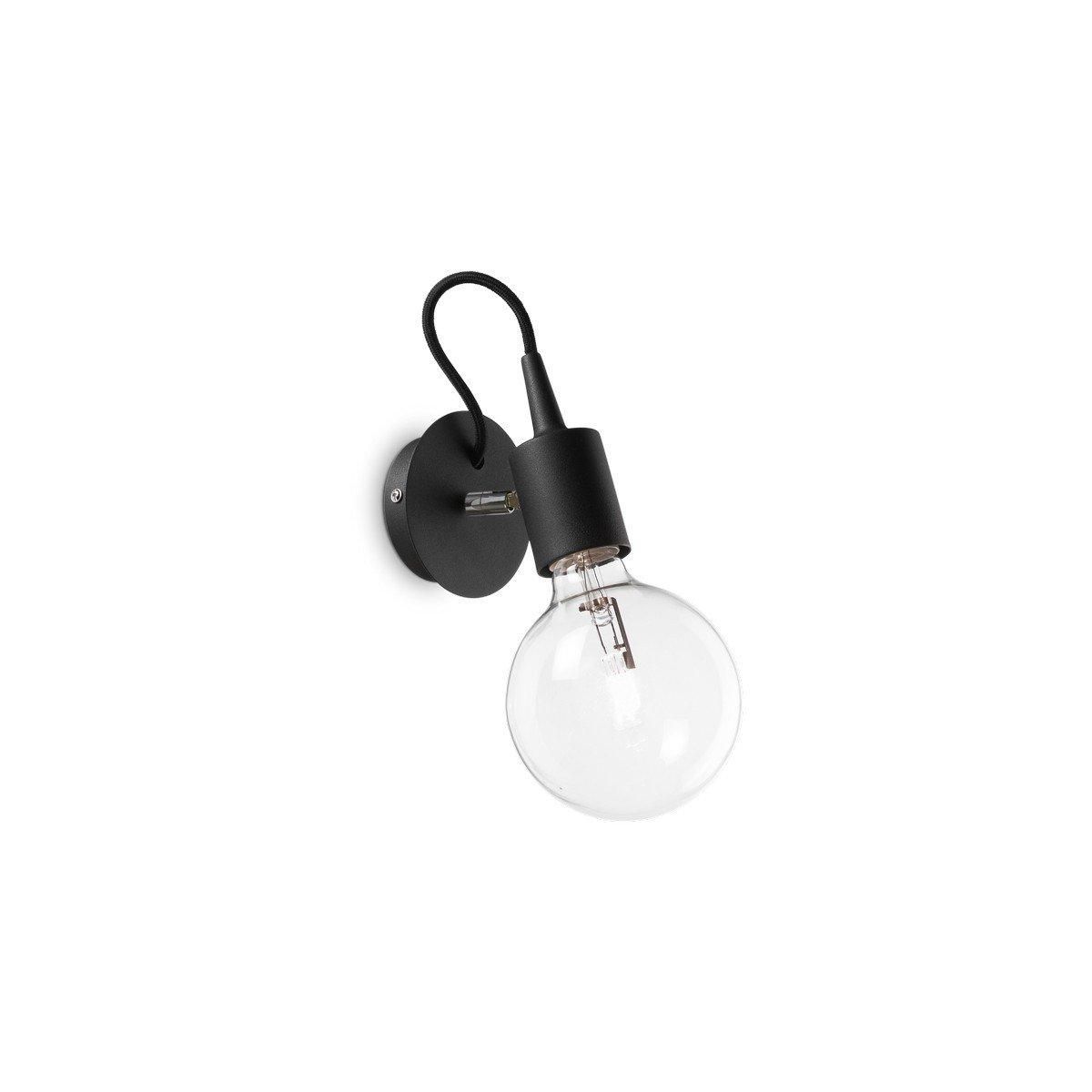 Netlighting Edison 1 Light Wall Light Black E27