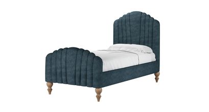 Bella Single Bed in Kingfisher Soft Chenille - sofa.com
