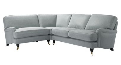 Bluebell Asym. Crn: LHF Loveseat w RHF 2.5 Seat in Cirrus Smart Slubby Cotton - sofa.com