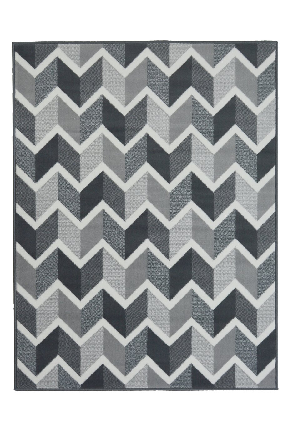 Homemaker Adorn Chevron Rug - 120x170cm - Grey