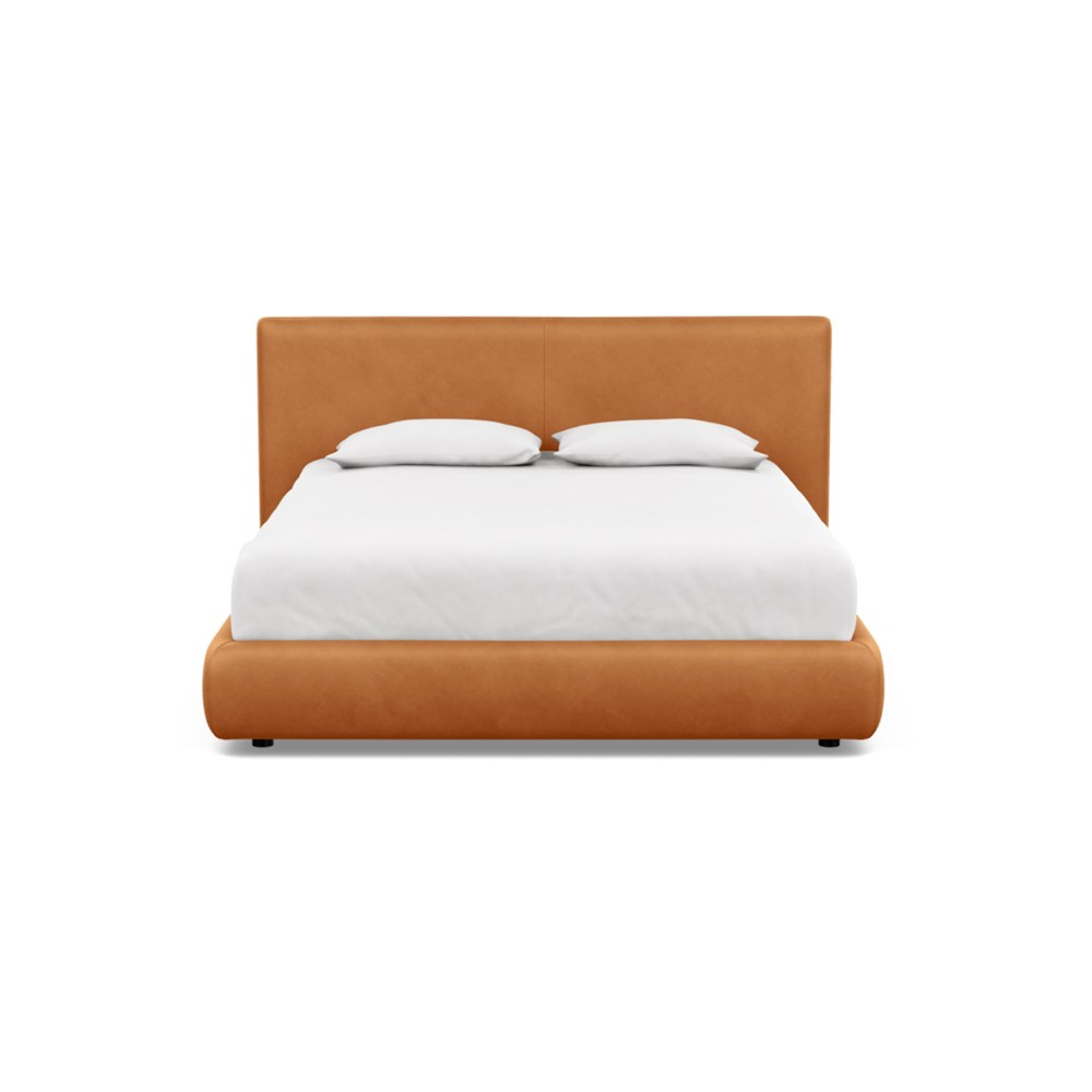 Heal's Alba Storage Bed King Luxury Leather Canella