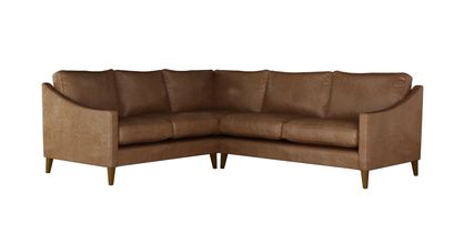 Iggy Asym. Crn: LHF 2 Seat w RHF 2.5 Seat in Tan Vintage Leather - sofa.com