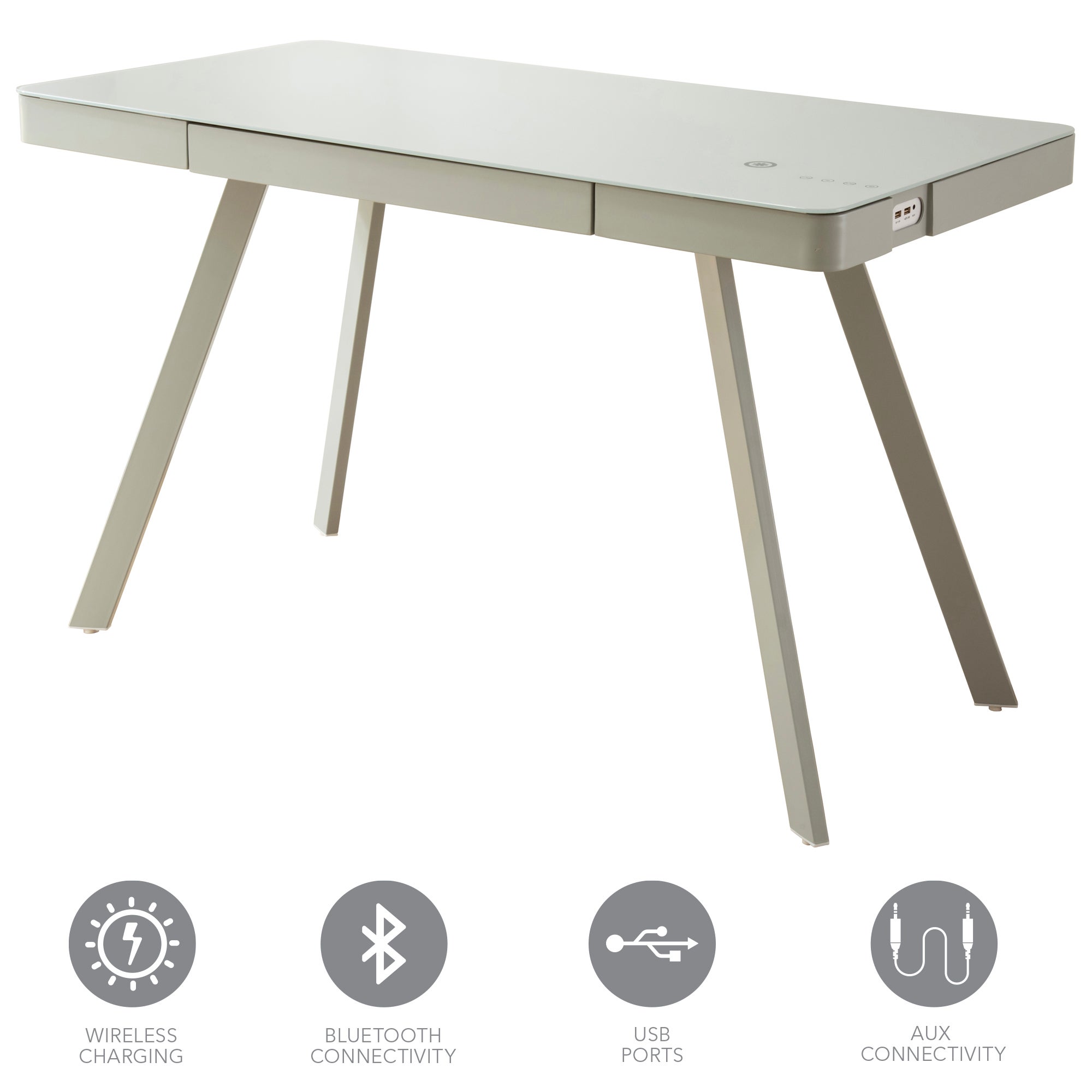 Koble Silas Grey Smart Desk Grey