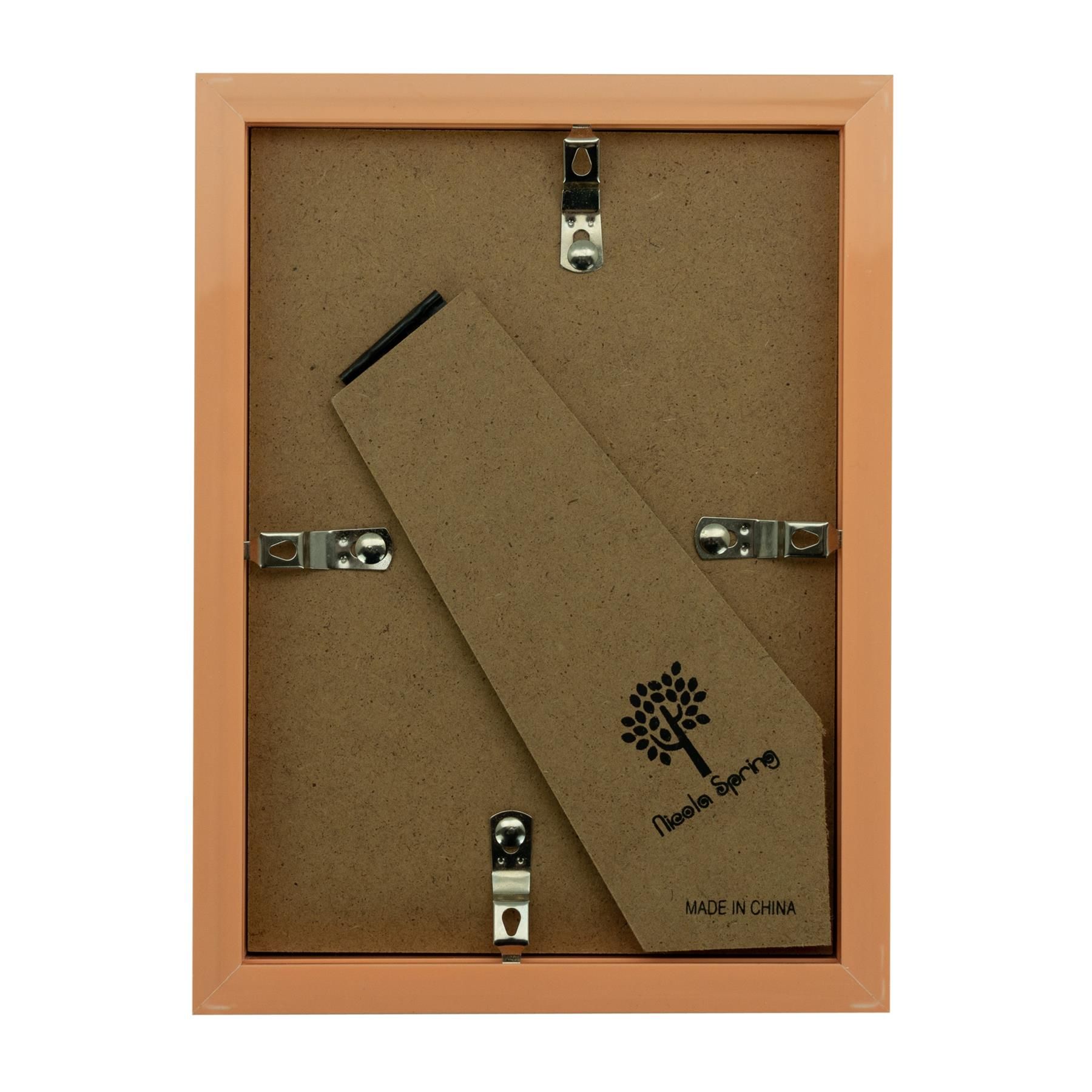 Nicola Spring 3D Box Photo Frames - 5 x 7" with 4 x 6" Mount - Black Mount - Pack of 5 in Light Brown 5