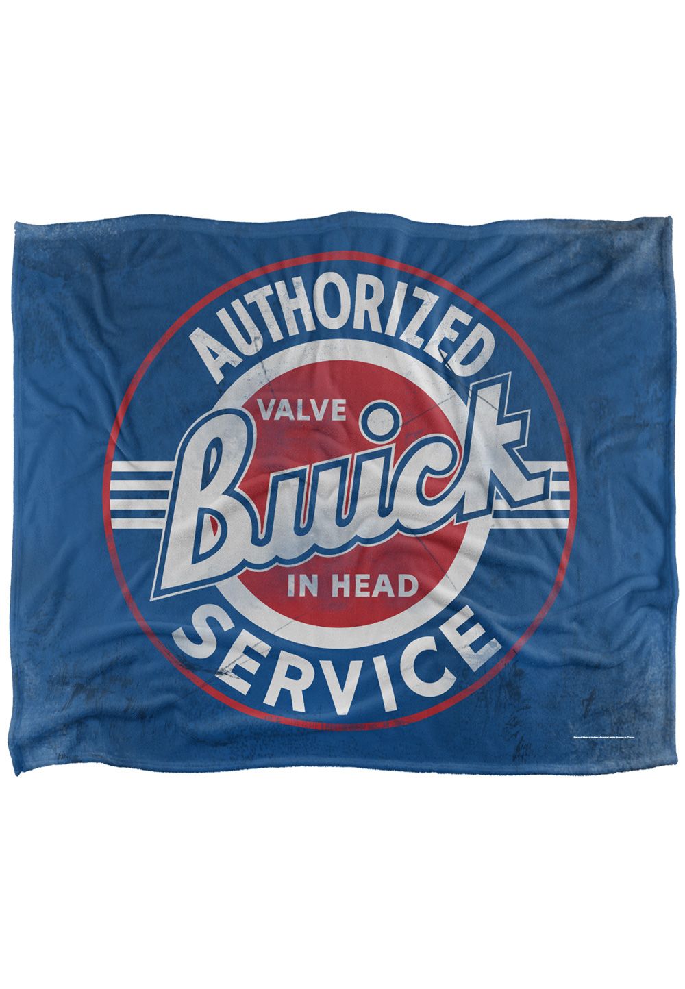 General Motors Buick Authorized Service Logo Silky Touch Super Soft Throw Blanket 152 X 127 cm in White