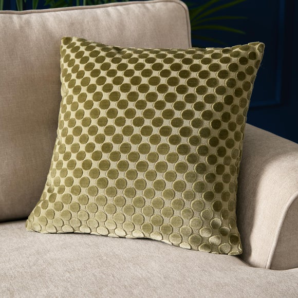 Soiree Velvet Spot Square Cushion