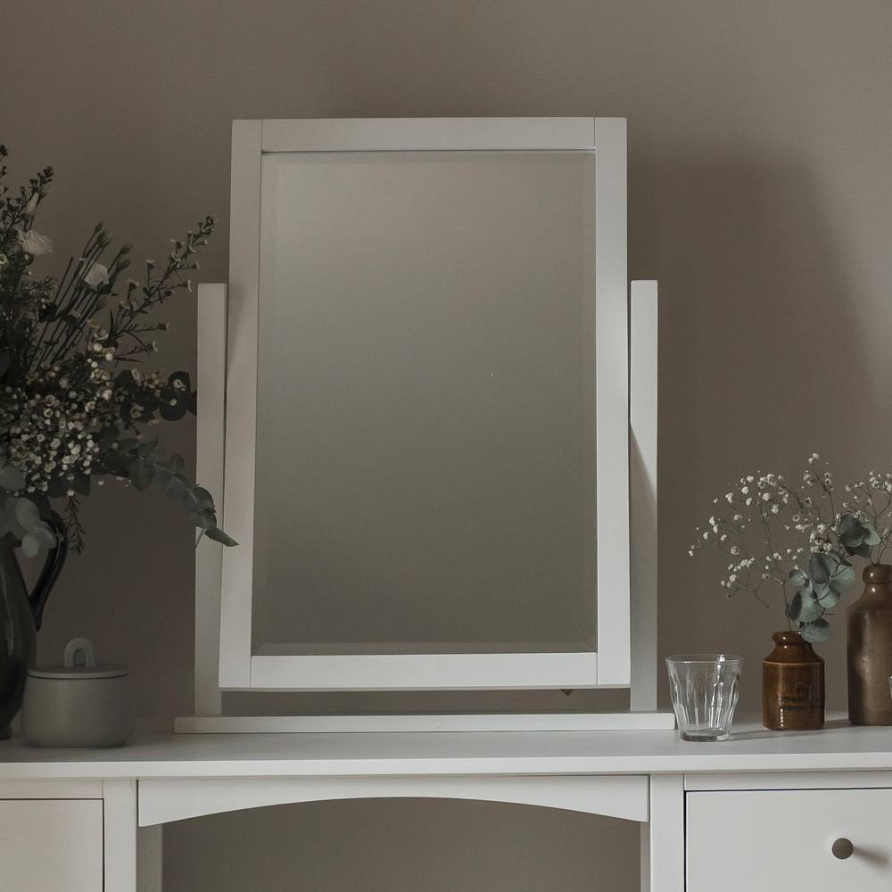 Statement Furniture Edward Hopper Dressing Table Mirror in White