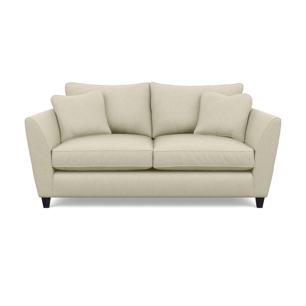 Heal's Torino 3 Seater Sofa Cotton Grain Black Feet 2