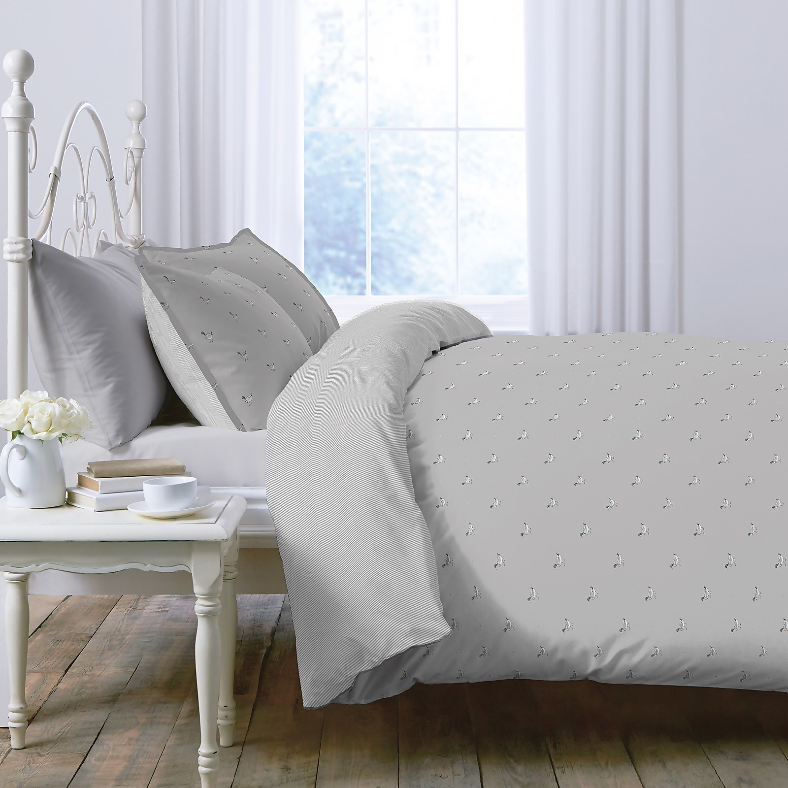 Country Living Ducks Printed Bedding Set - Single