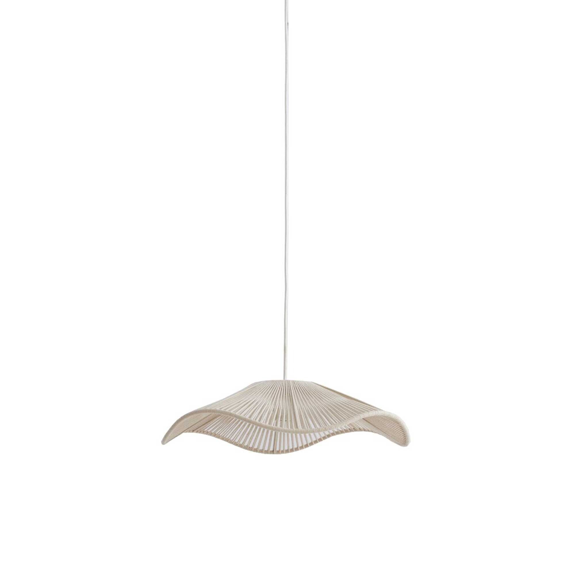 White Wave Pendant Light, Neutral Metal | Barker & Stonehouse