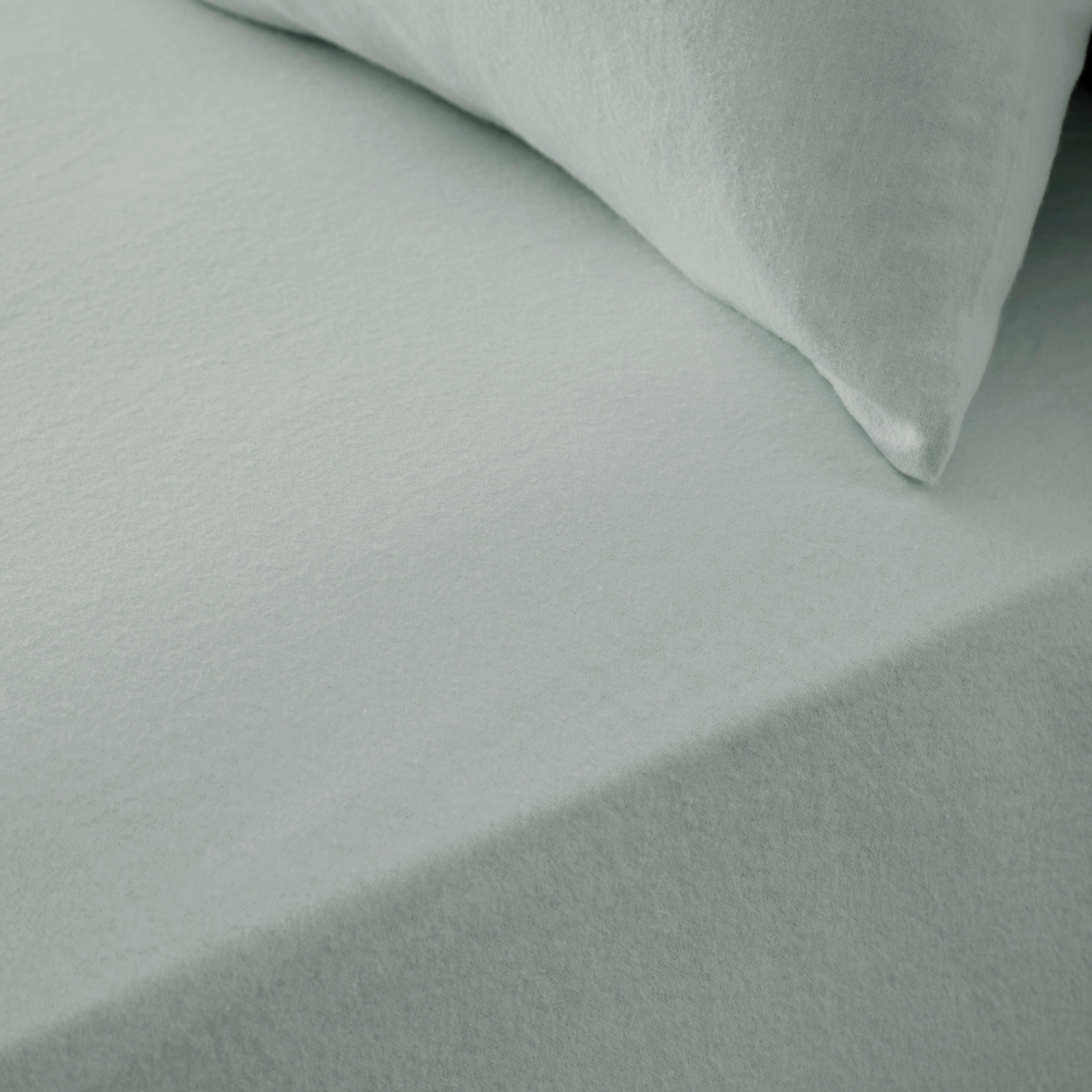 Fogarty Plain Bamboo Fitted Sheet Light Blue