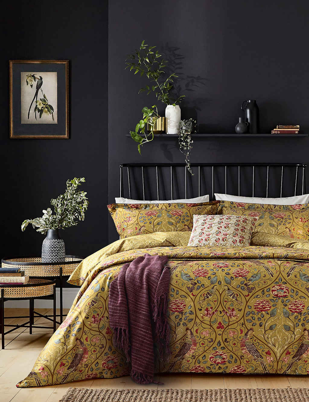 Morris & Co Pure Cotton Seasons By May Bedding Set Gold Mix