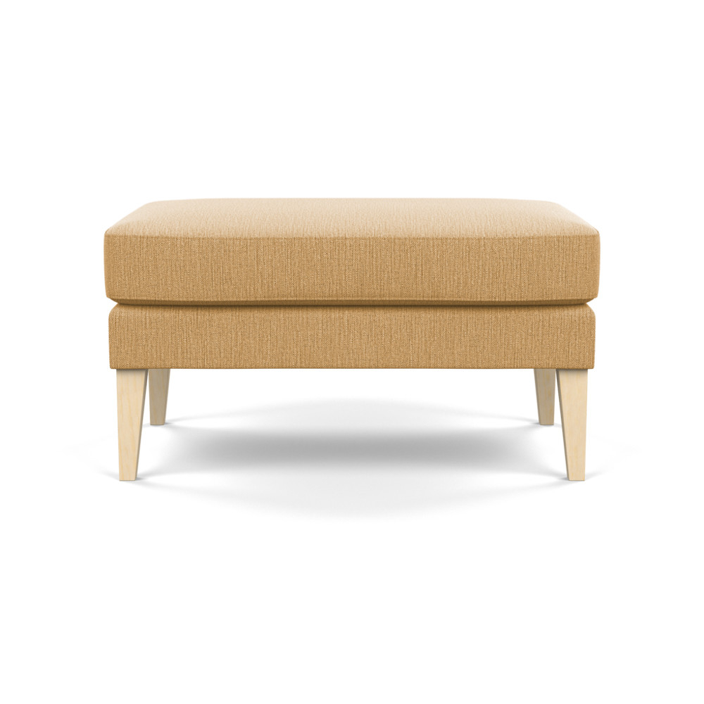 Heal's Richmond Ottoman Smart Linen Mix Sand Natural Ash Feet