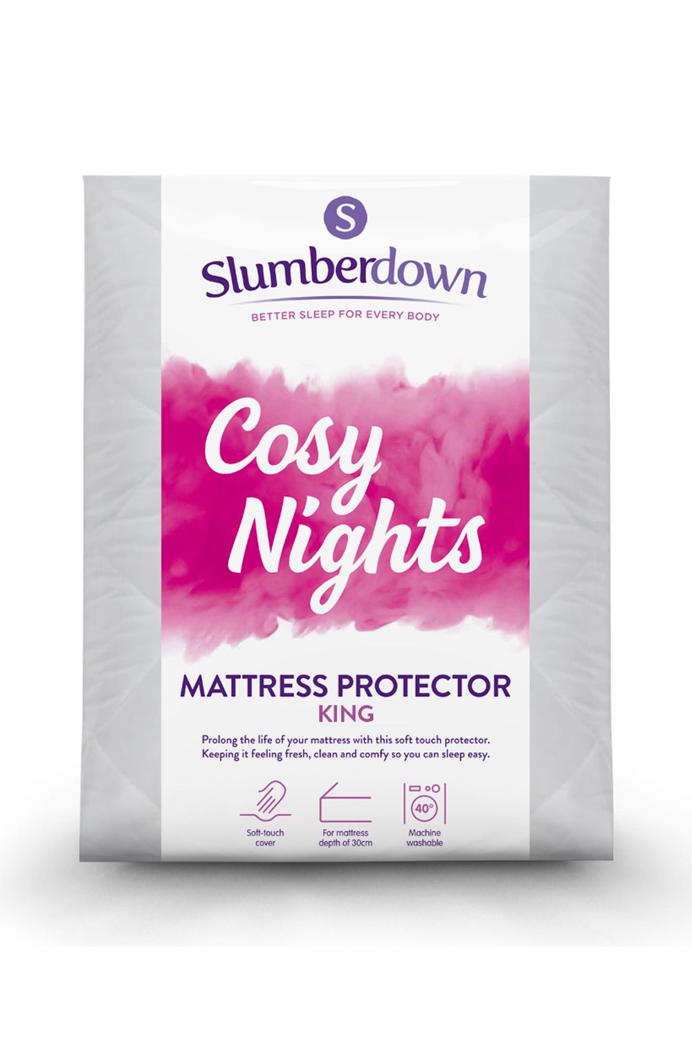 Slumberdown Cosy Nights Mattress Protector in White