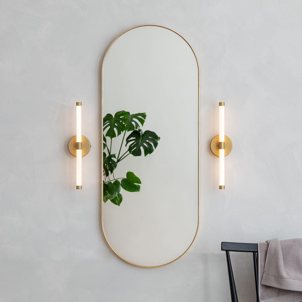 Heal's Fine Edge Mirror Oval Black Small 4