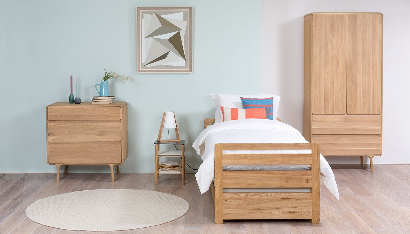 Heal's Store Storabed & 2 Mattresses in Solid Oak