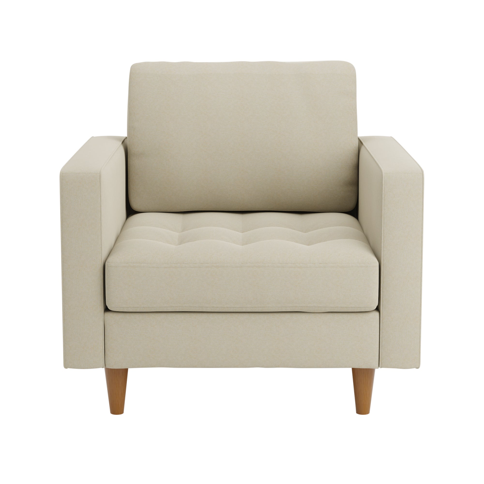 Zoe Flat Weave Armchair Beige
