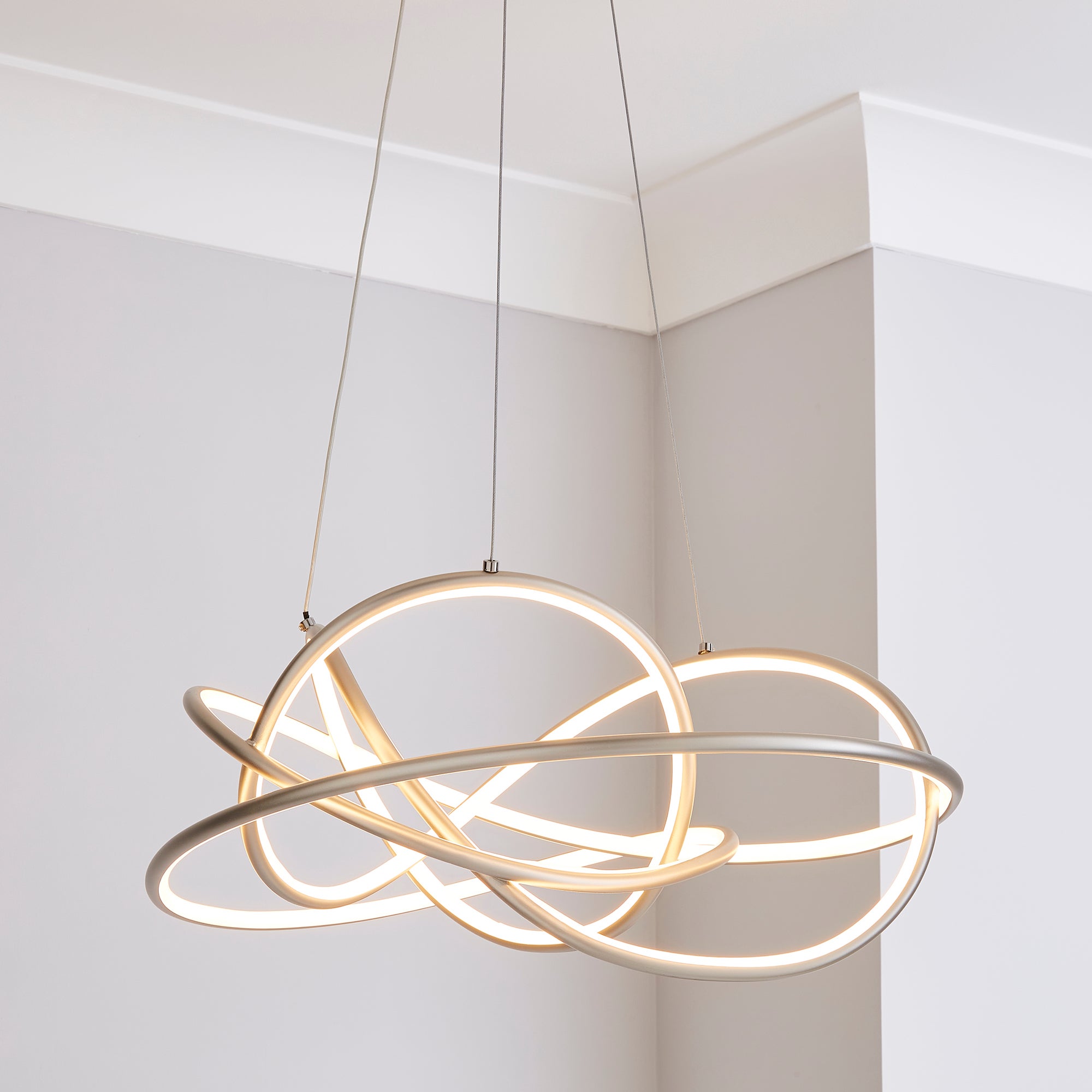 Marlow Integrated LED Ceiling Fitting Silver Silver