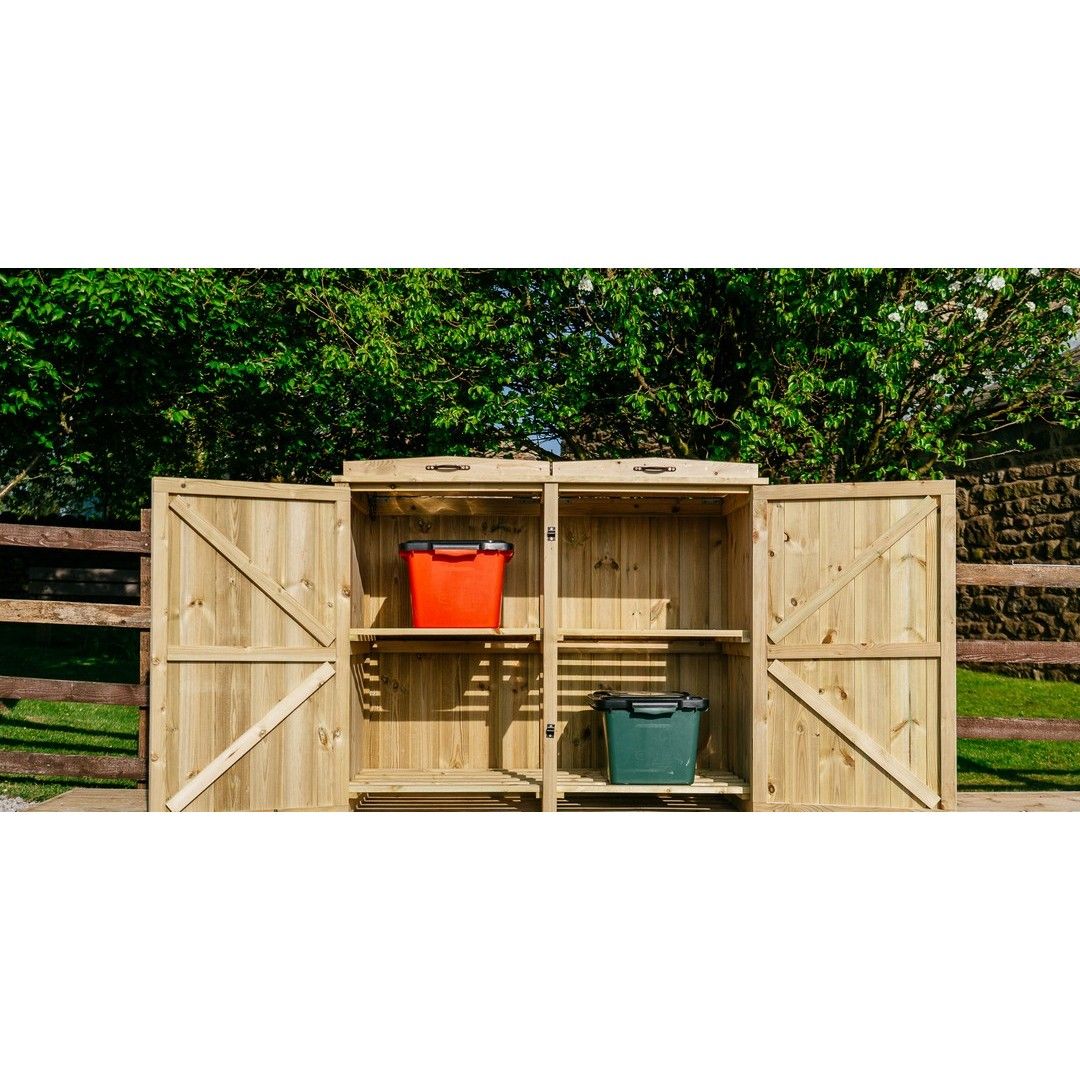 Buttercup Farm Chatburn 4 Box Store - Timber - Fits 4 x Boxes in Brown