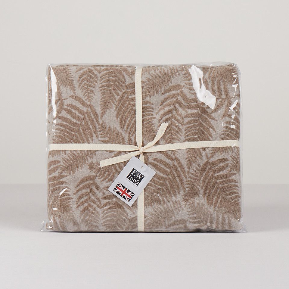 Early's of Witney 'Chenille Throw' in Light Stone