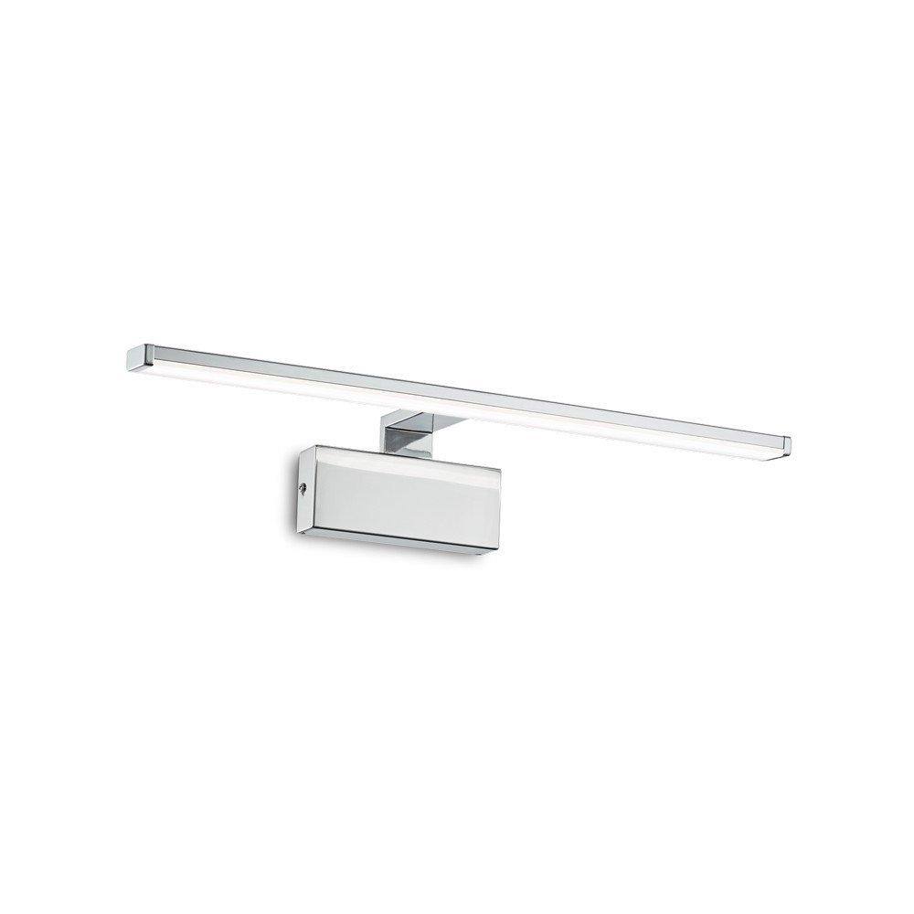 Netlighting Alma Integrated LED Picture Wall Lamp 1 Light Chrome 3000K in Grey
