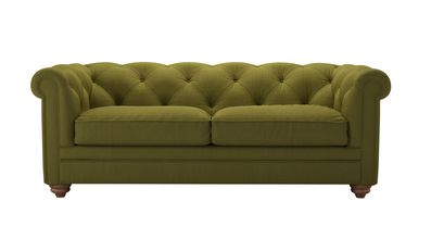 Patrick 2.5 Seat Sofabed in Royal Fern Brushed Linen Cotton - sofa.com