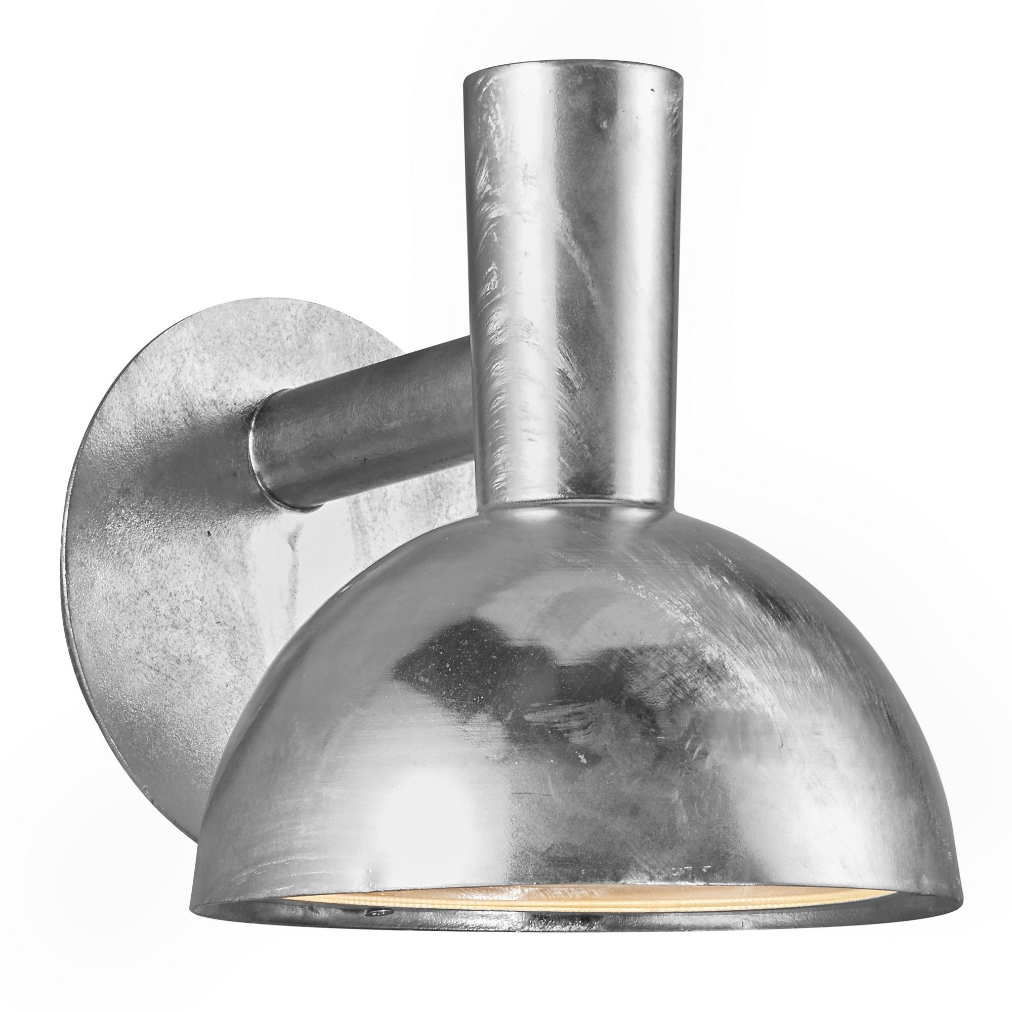 Nordlux Modern Outdoor Wall Light Silver Galvanized steel E27 Coastal/Marine Safe - Mains Powered, IP54