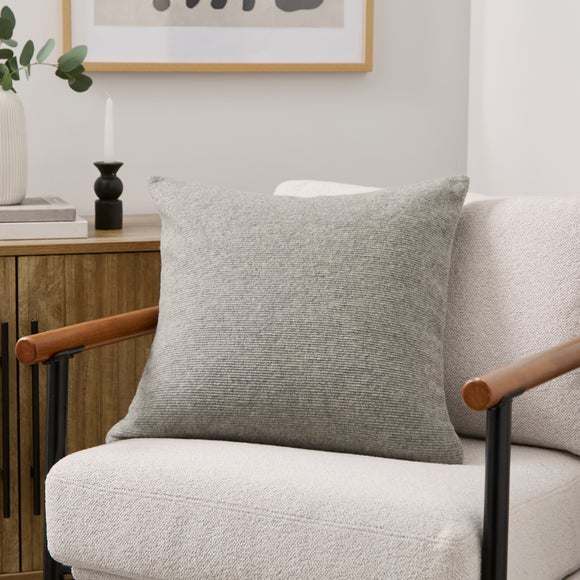 Flaxley Ribbed Square Cushion