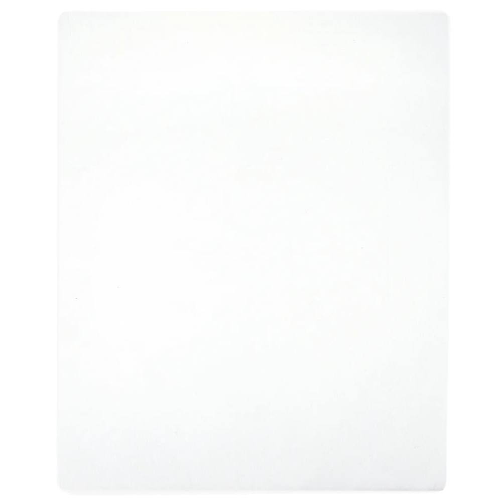 Berkfield Home Jersey Fitted Sheet White 140x200 cm Cotton