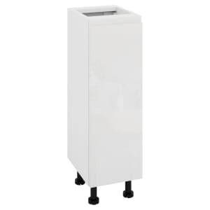 Wickes Lakemoor Gloss White Slimline Depth Base Unit - 300mm