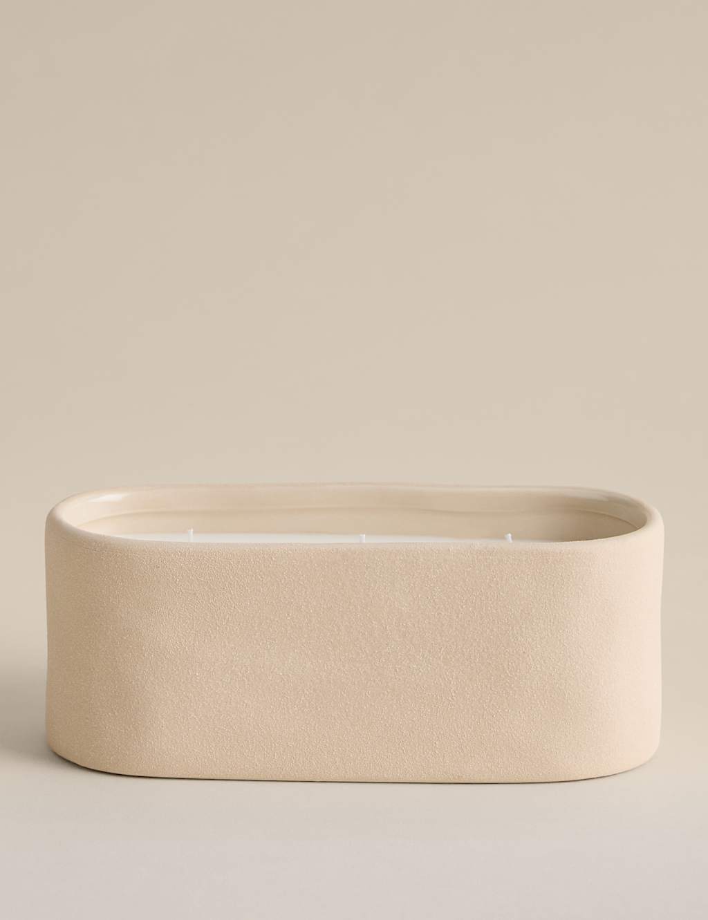 Teraire Cloud Ceramic 3 Wick Candle Neutral