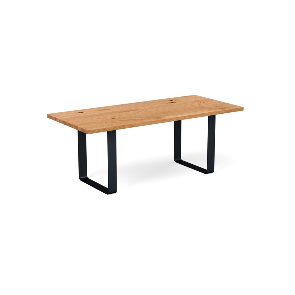 Heal's Prague Table 280x90cm Natural Oak Straight Edge Filled