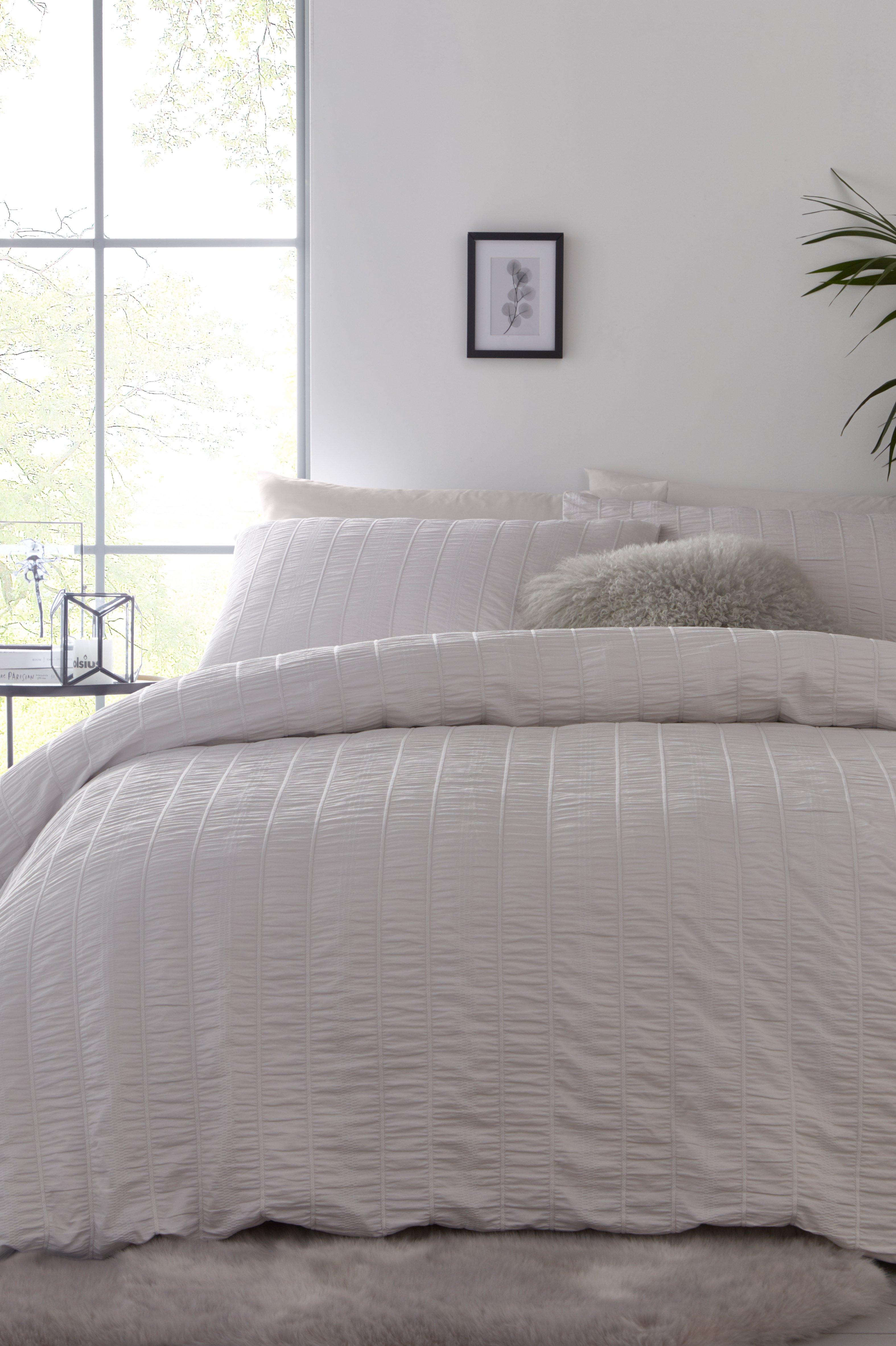 Seersucker King Duvet Set