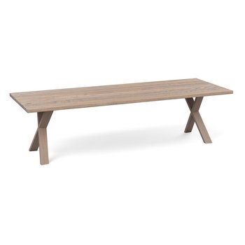 Heal's Oslo Table 280x100cm Grey Oak Straight Edge Not Filled