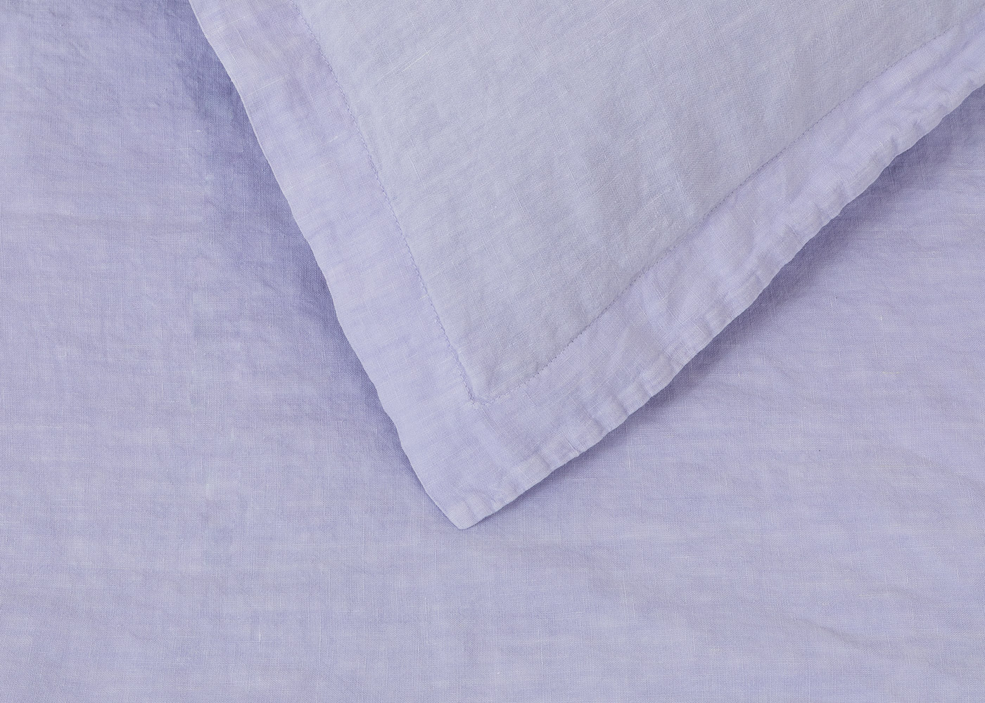 Heal's Washed Linen Lilac Fitted Sheet Super King
