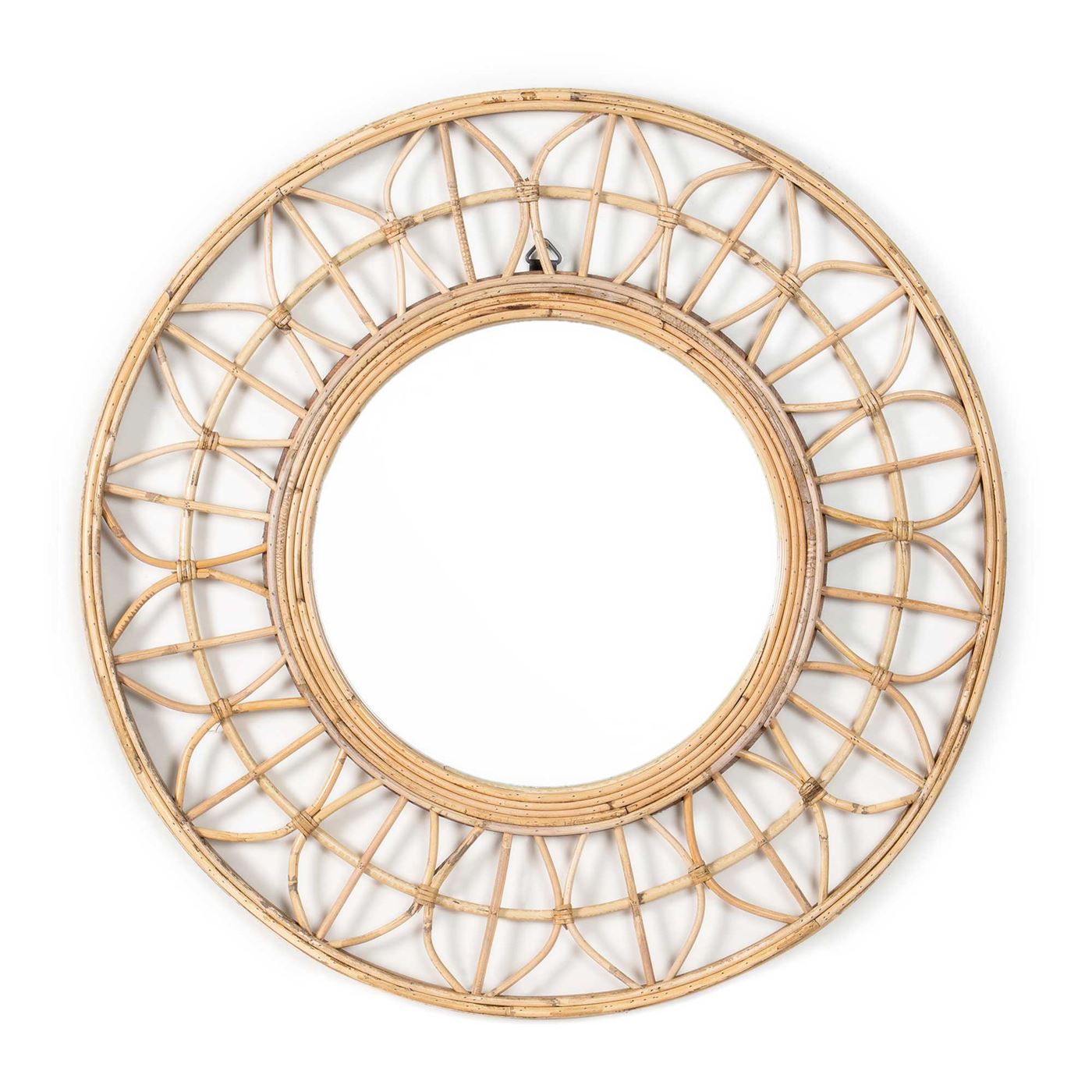 Rattan Mirror, Brown