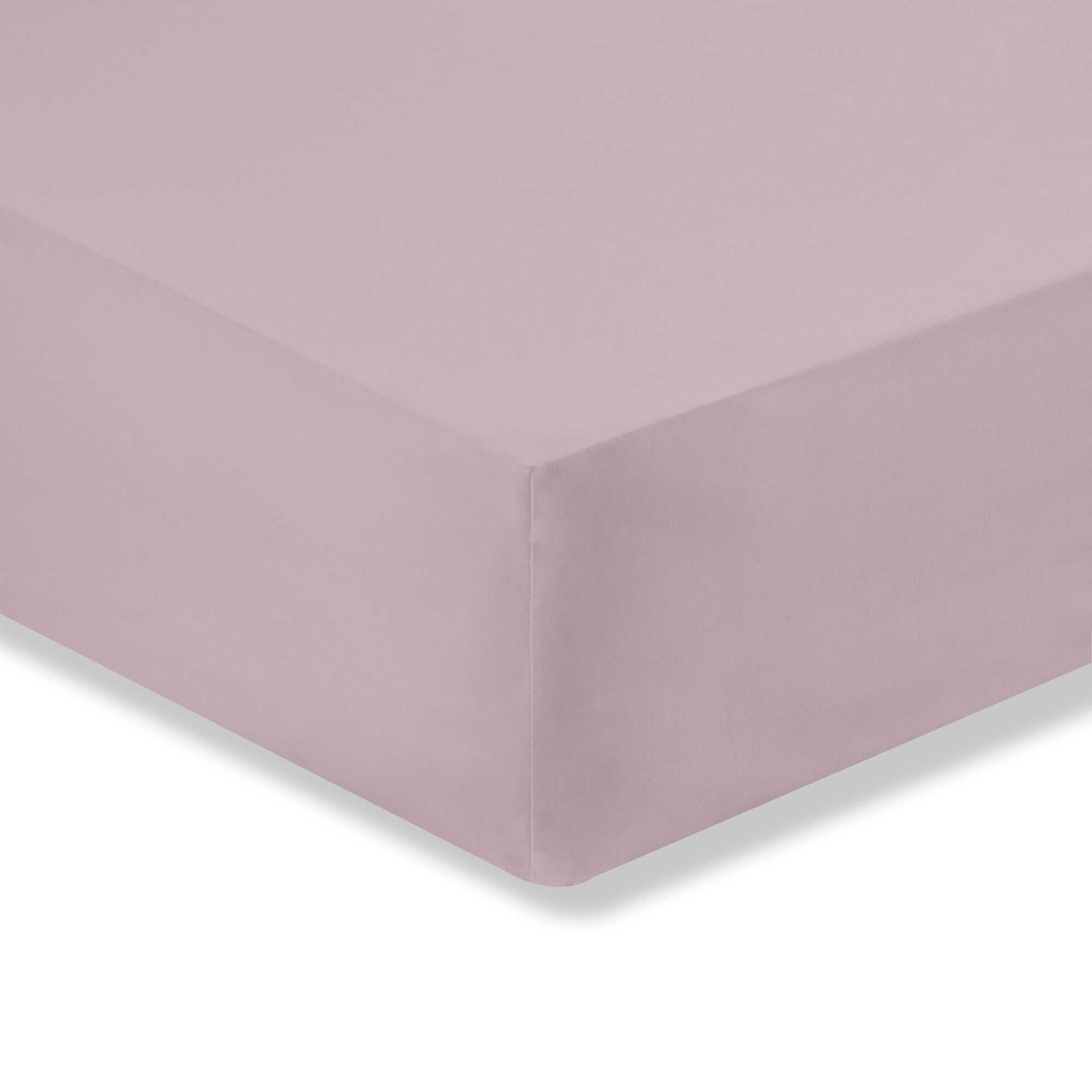 Fogarty Plain 100% Cotton 180 Thread Count Fitted Sheet Heather