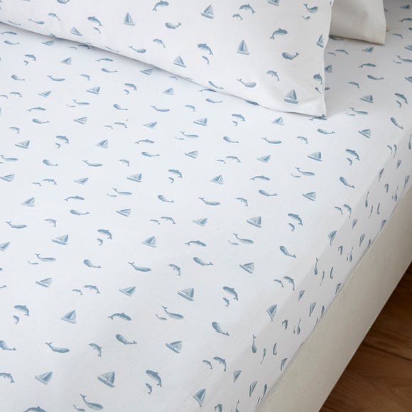 By The Sea Organic Cotton Fitted Bed Sheet